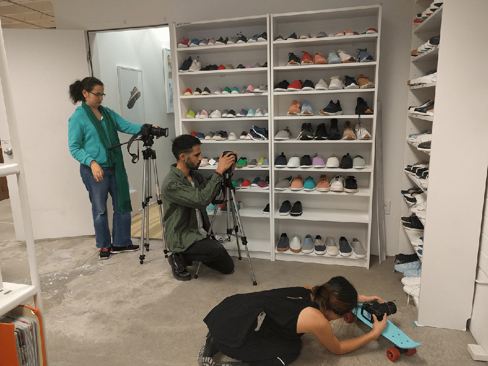 Behind the scene of shooting in Native Shoes