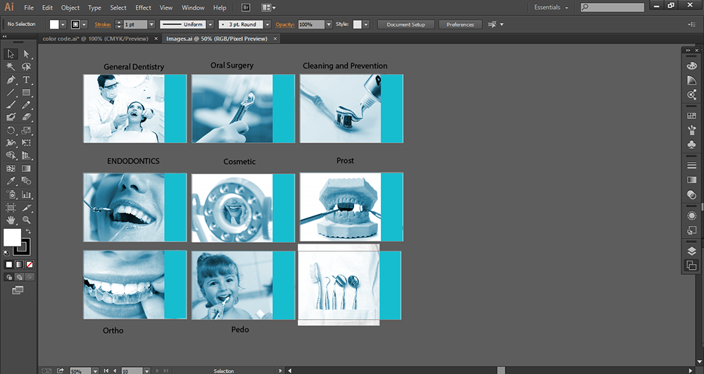 Unifying images in Illustrator